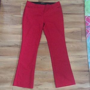 Red professional pants